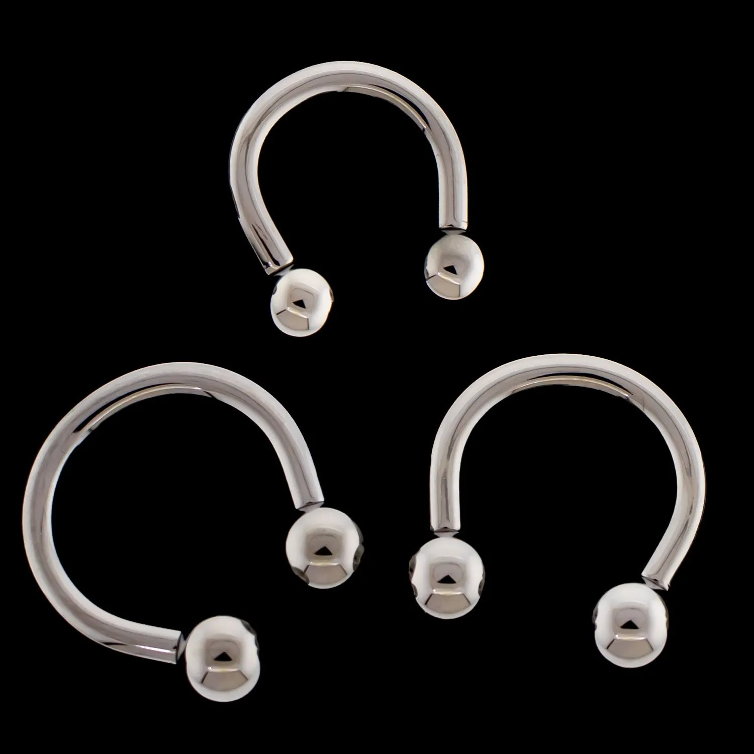 10G Titanium Horseshoe - Internally Threaded