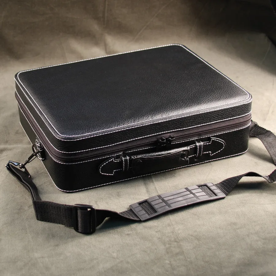 (26) Black Leather Watch Travel Case