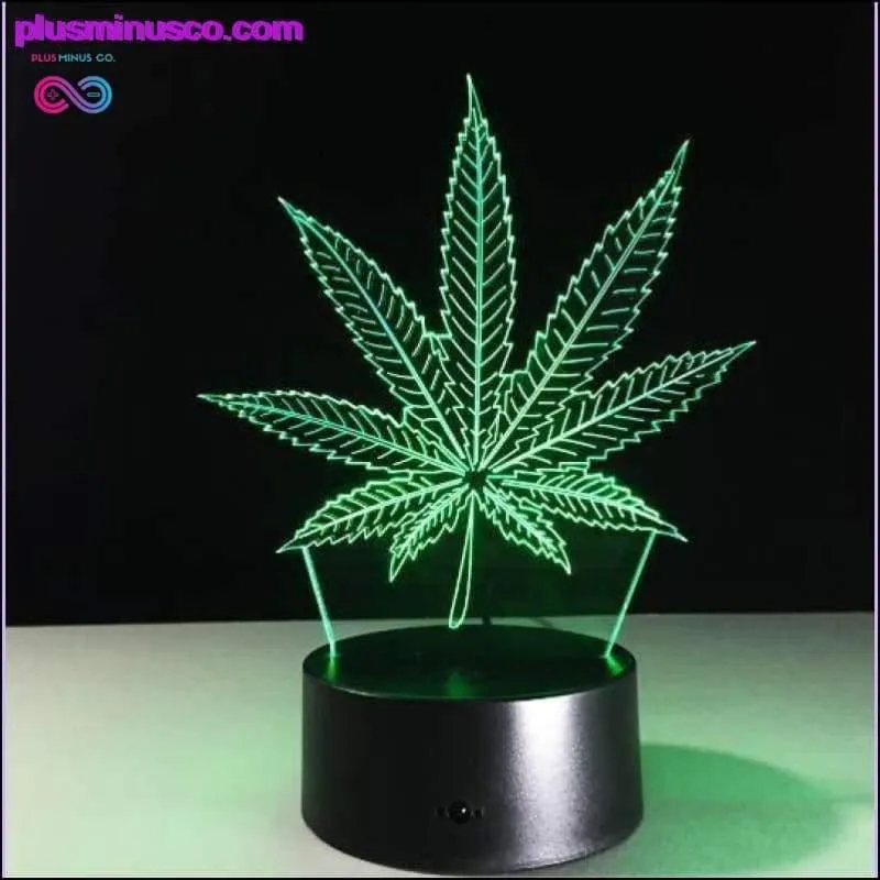 3D Visual Illusion Transparent Acrylic LED Night Light Color