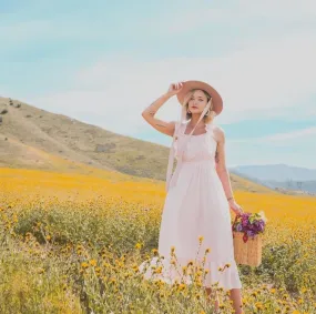 A La Plage Baby Pink Maxi Dress