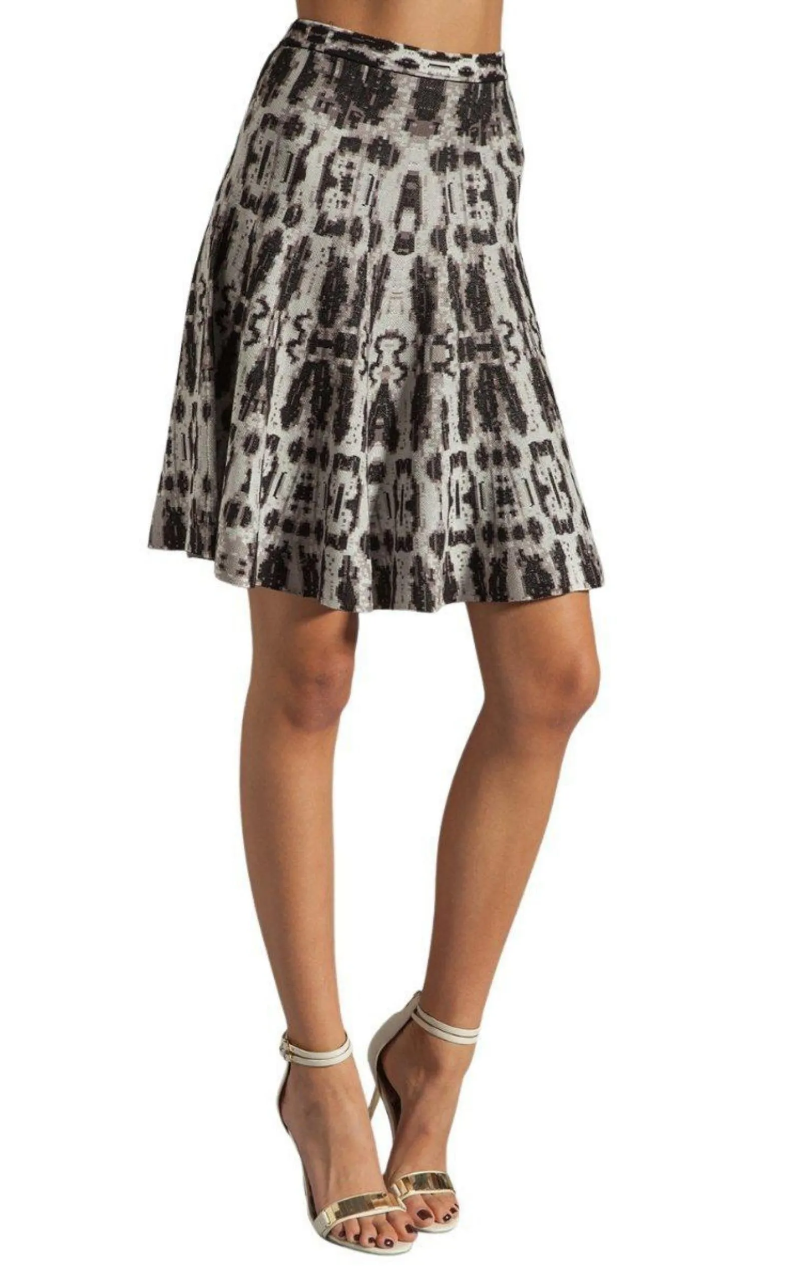 A-line Silk Blend Skirt