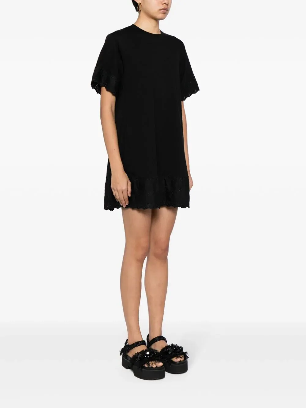 A-LINE T-SHIRT DRESS W/ TRIM