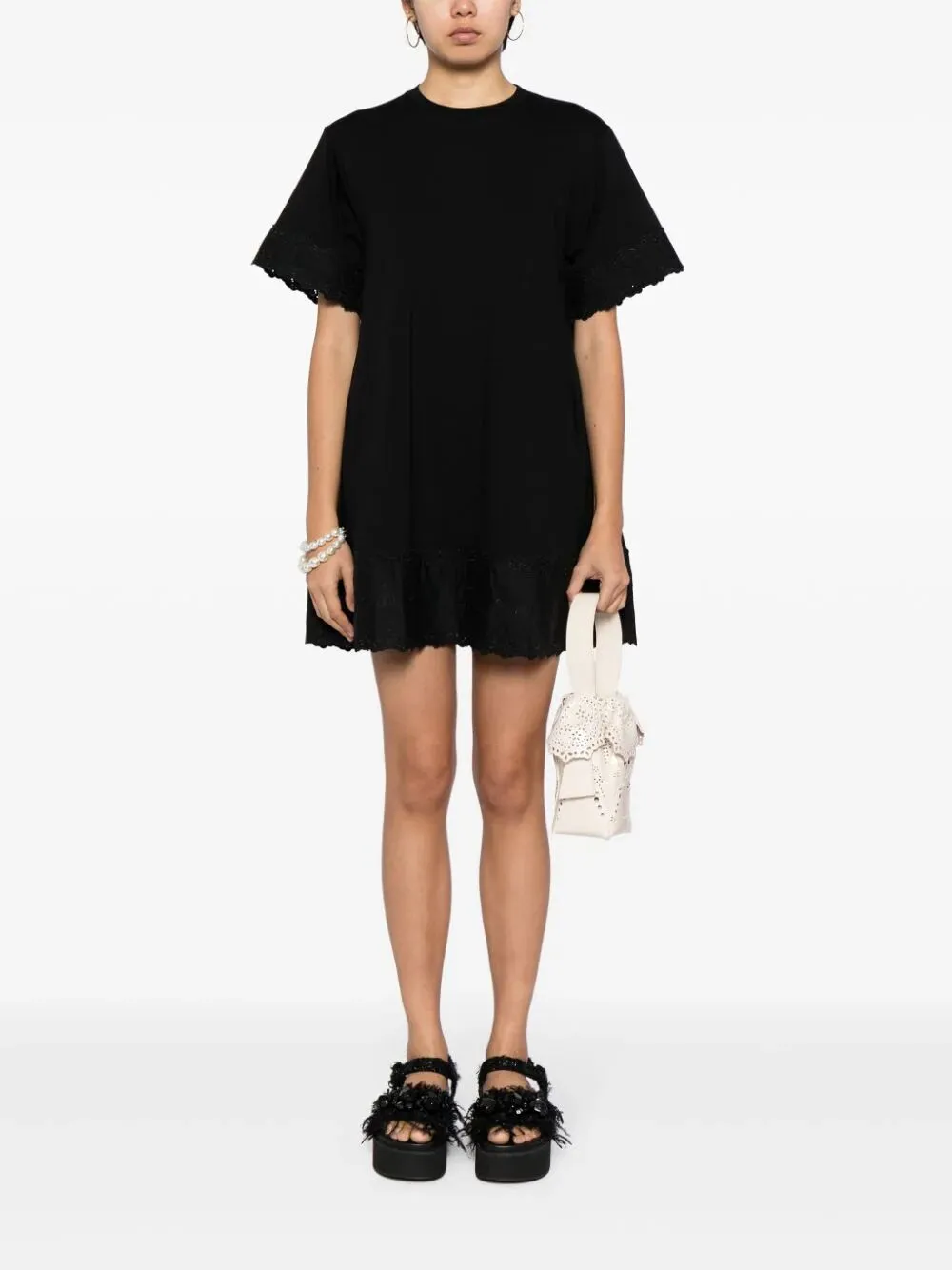 A-LINE T-SHIRT DRESS W/ TRIM