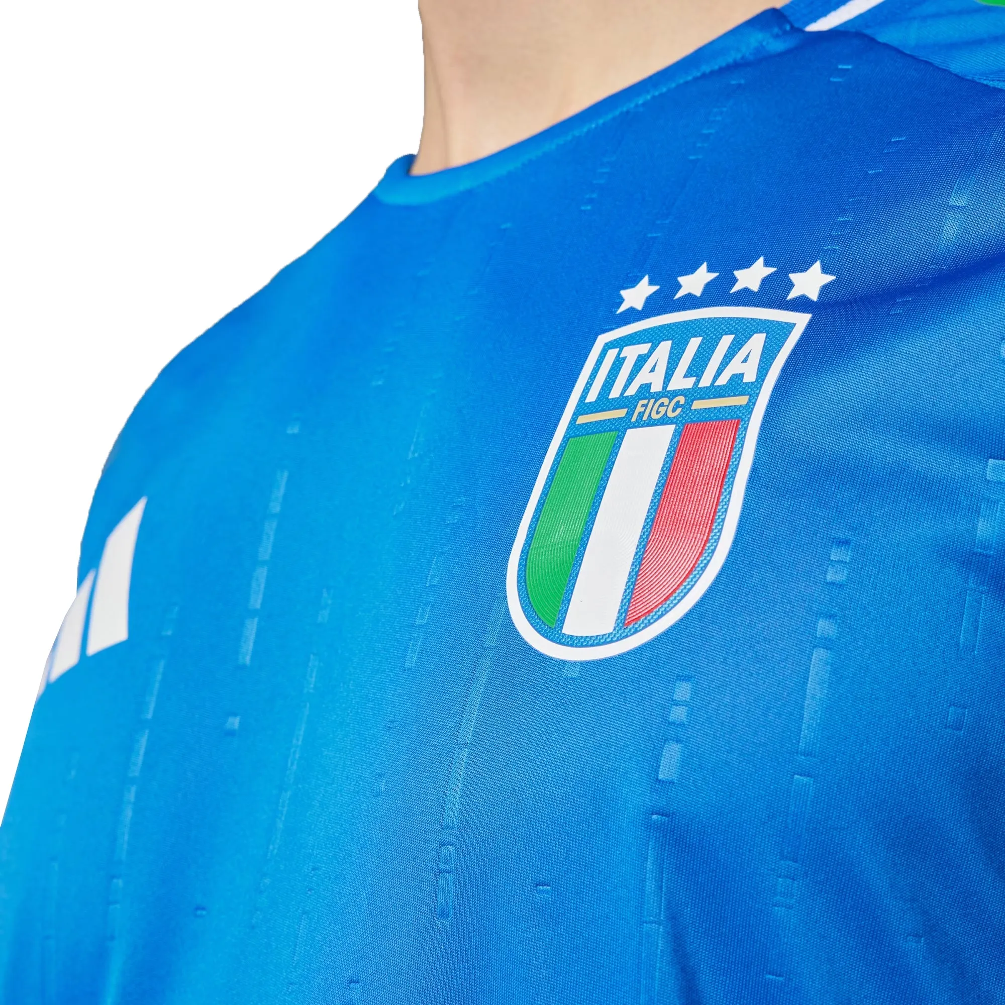 adidas Men's Italy 2024/25 Authentic Home Jersey Blue