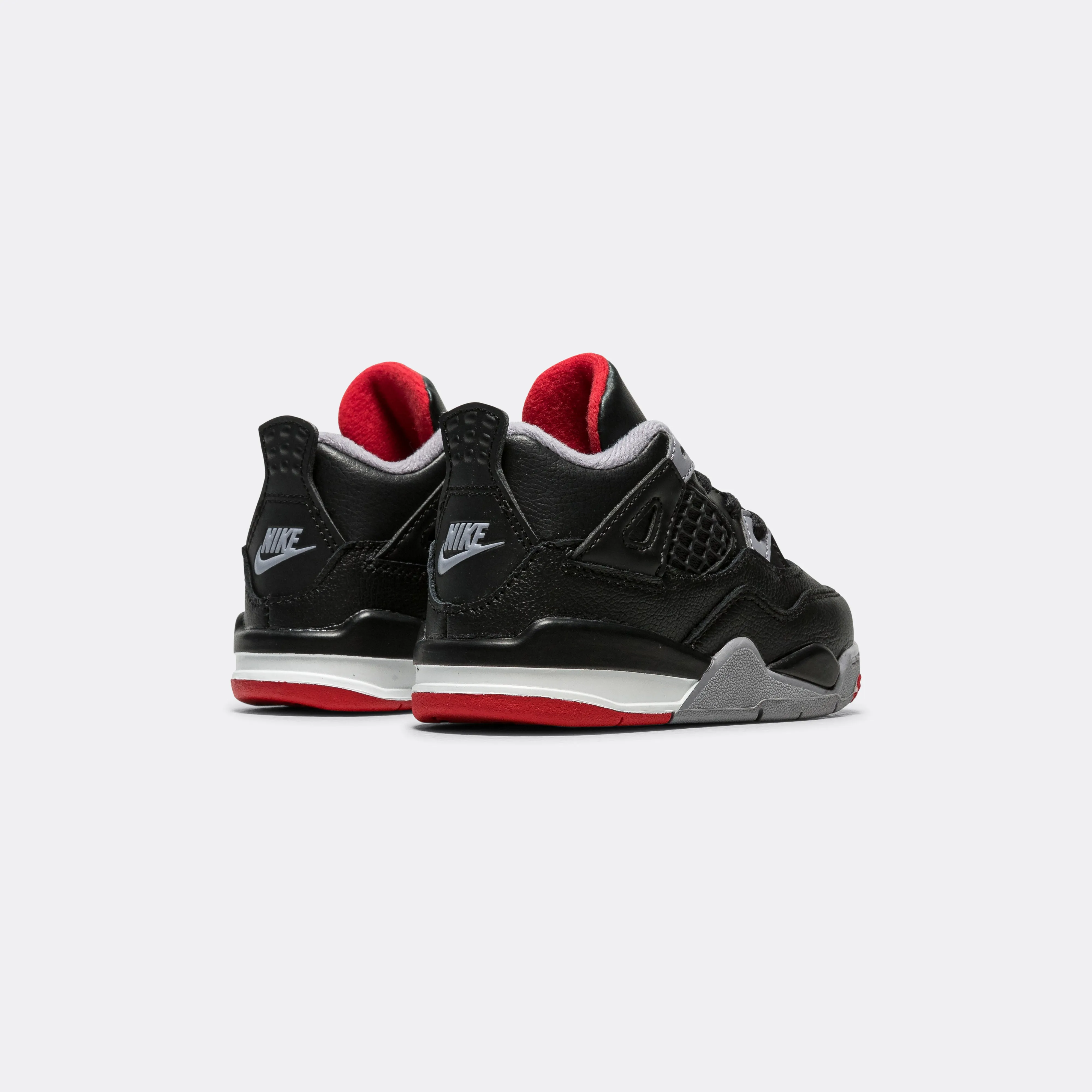 Air Jordan 4 Retro (TD) - Black/Fire-Red Cement Grey