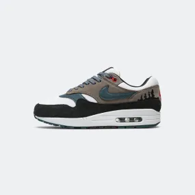 Air Max 1 PRM - White/Slate Blue-Black