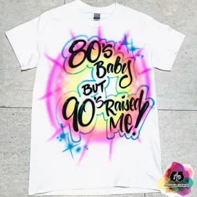 Airbrush 80s Baby Shirt Design