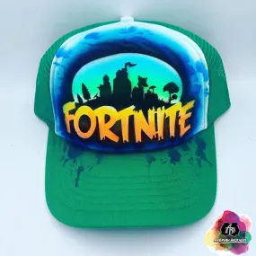 Airbrush Fortnite Hat Design