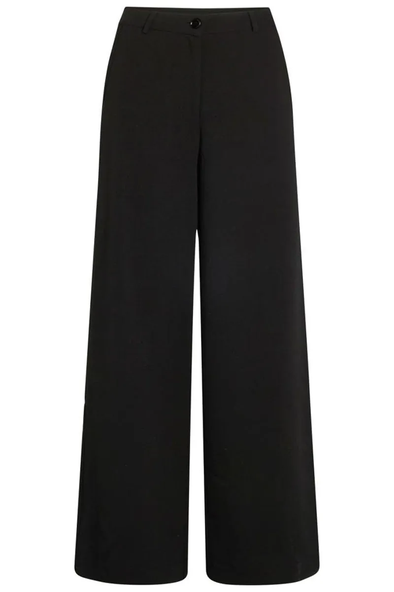 Alexa Wide Pant | Black | Bukser fra Co'couture