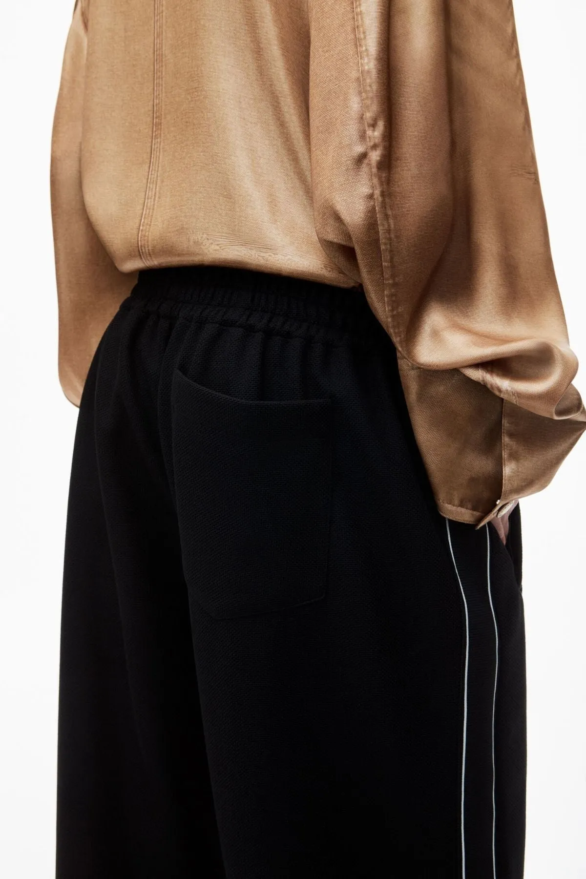 alexanderwang.t Track Pant with Logo Tape - Black