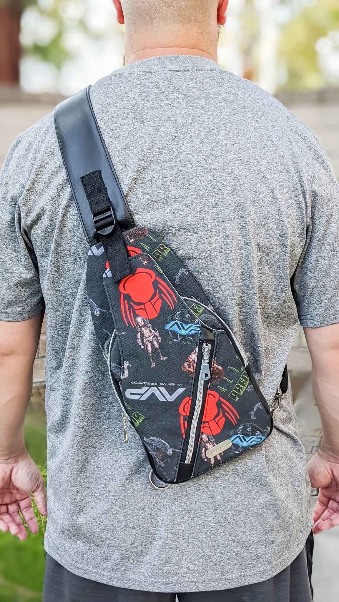 Alien vs Predator Sling Bag / Crossbody Bag