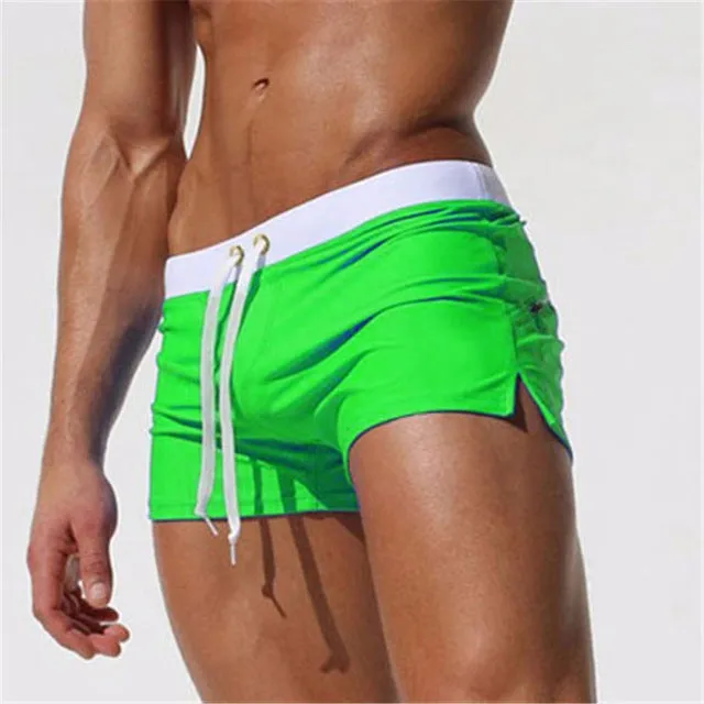 ALSOTO New Men Swimwear Sexy swimming trunks sunga hot swimsuit mens swim briefs Beach Shorts mayo sungas de praia homens