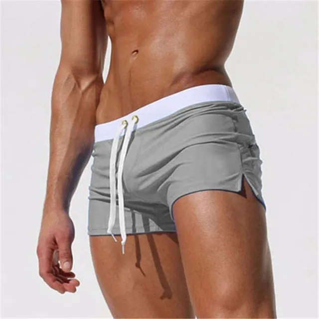 ALSOTO New Men Swimwear Sexy swimming trunks sunga hot swimsuit mens swim briefs Beach Shorts mayo sungas de praia homens