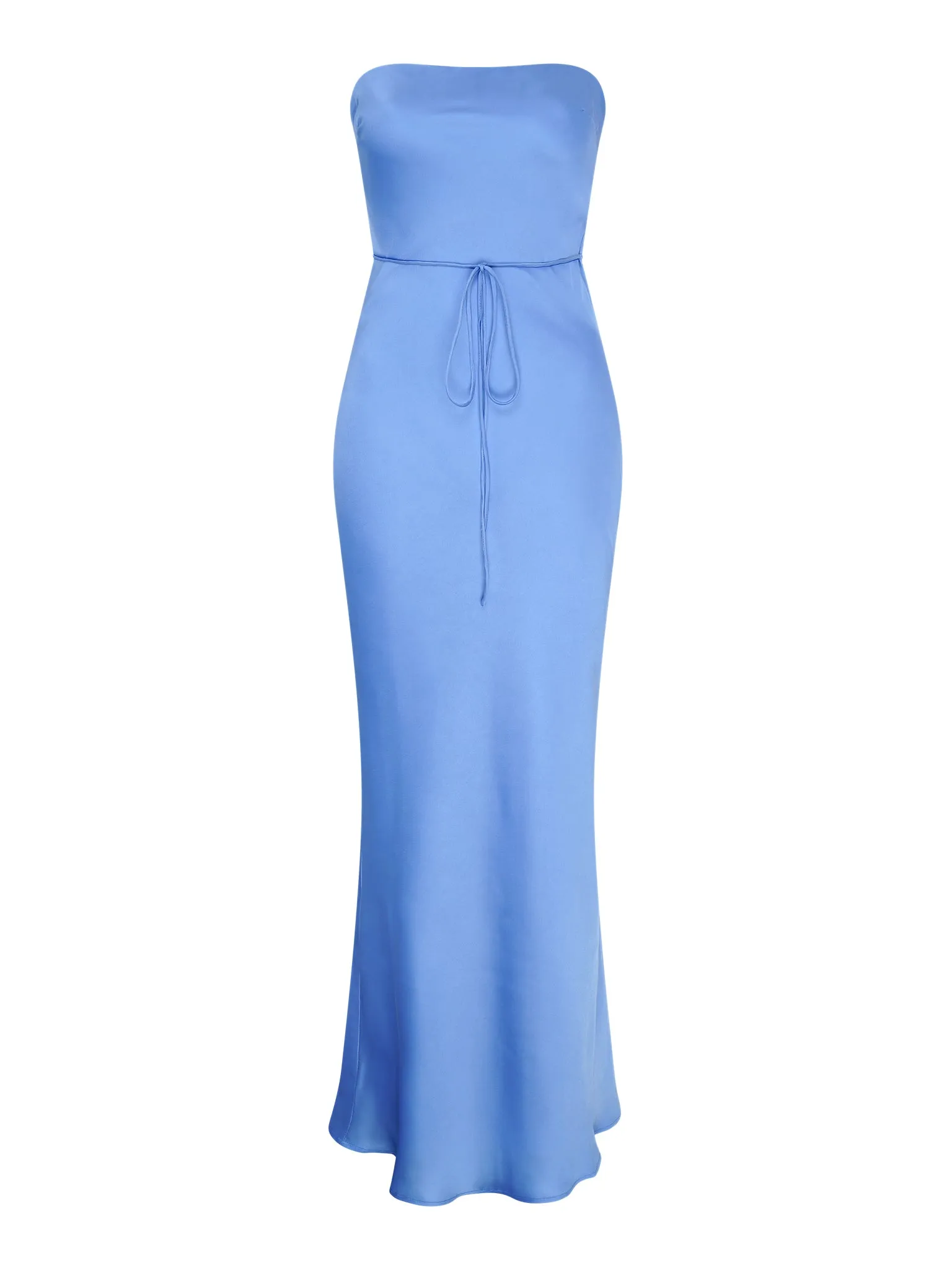 Amdra Strapless Dress in Light Blue