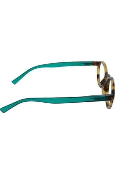 Aqua and Tortoise Reading Glasses