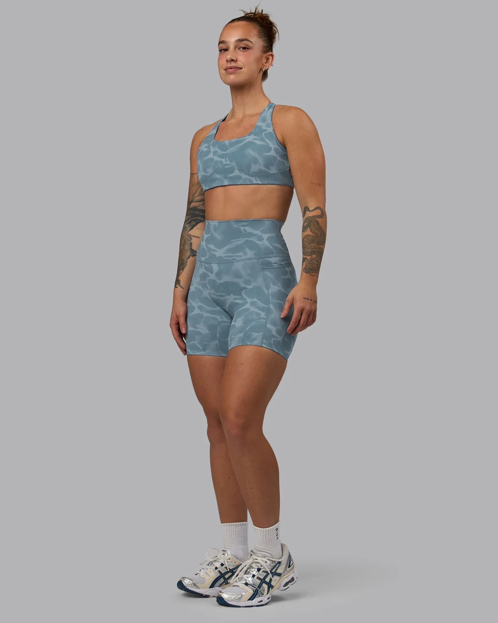 Aspire Sports Bra - Tranquil-Elemental Blue