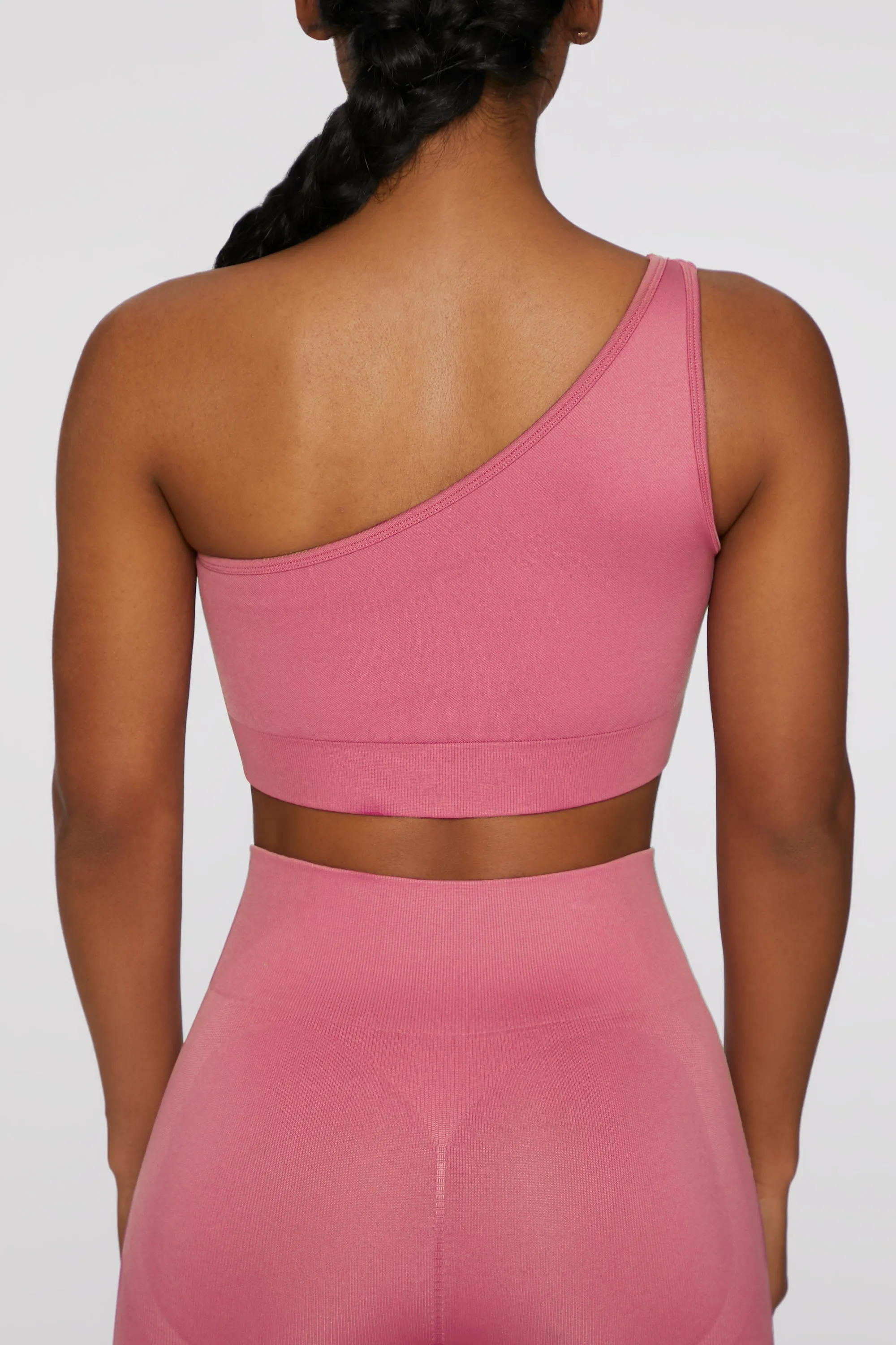 Asymmetric Crop Top in Pink