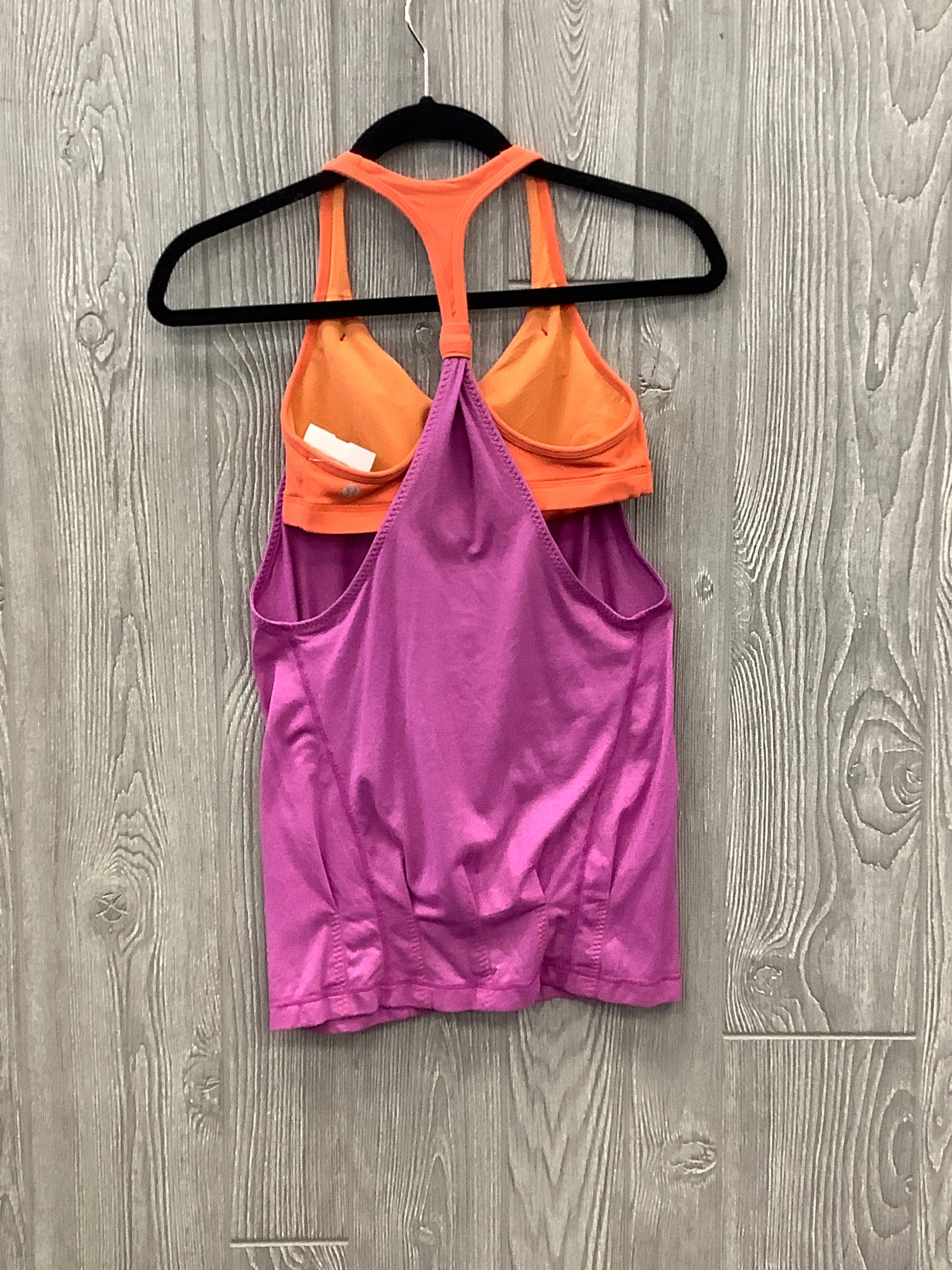 Athletic Tank Top By Lululemon In Orange & Pink, Size: S