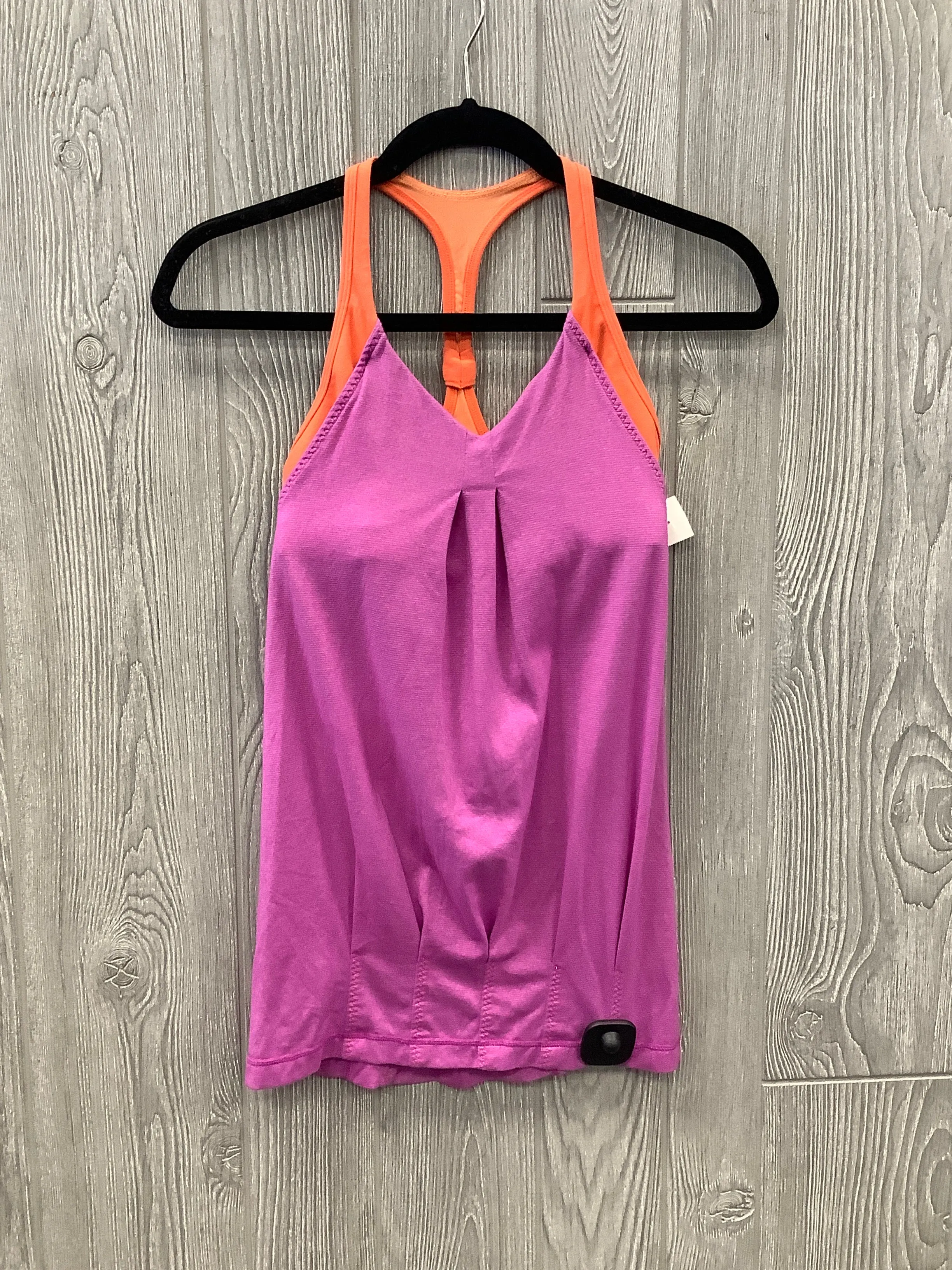 Athletic Tank Top By Lululemon In Orange & Pink, Size: S