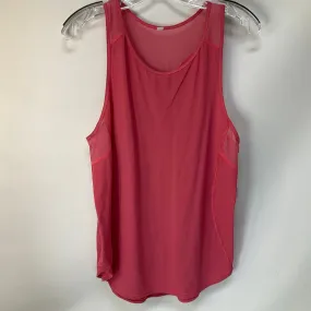 Athletic Tank Top By Lululemon In Pink, Size: 8