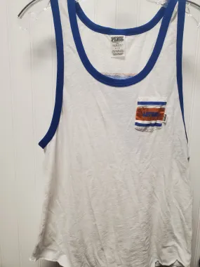 Athletic Tank Top By Pink In White, Size: S