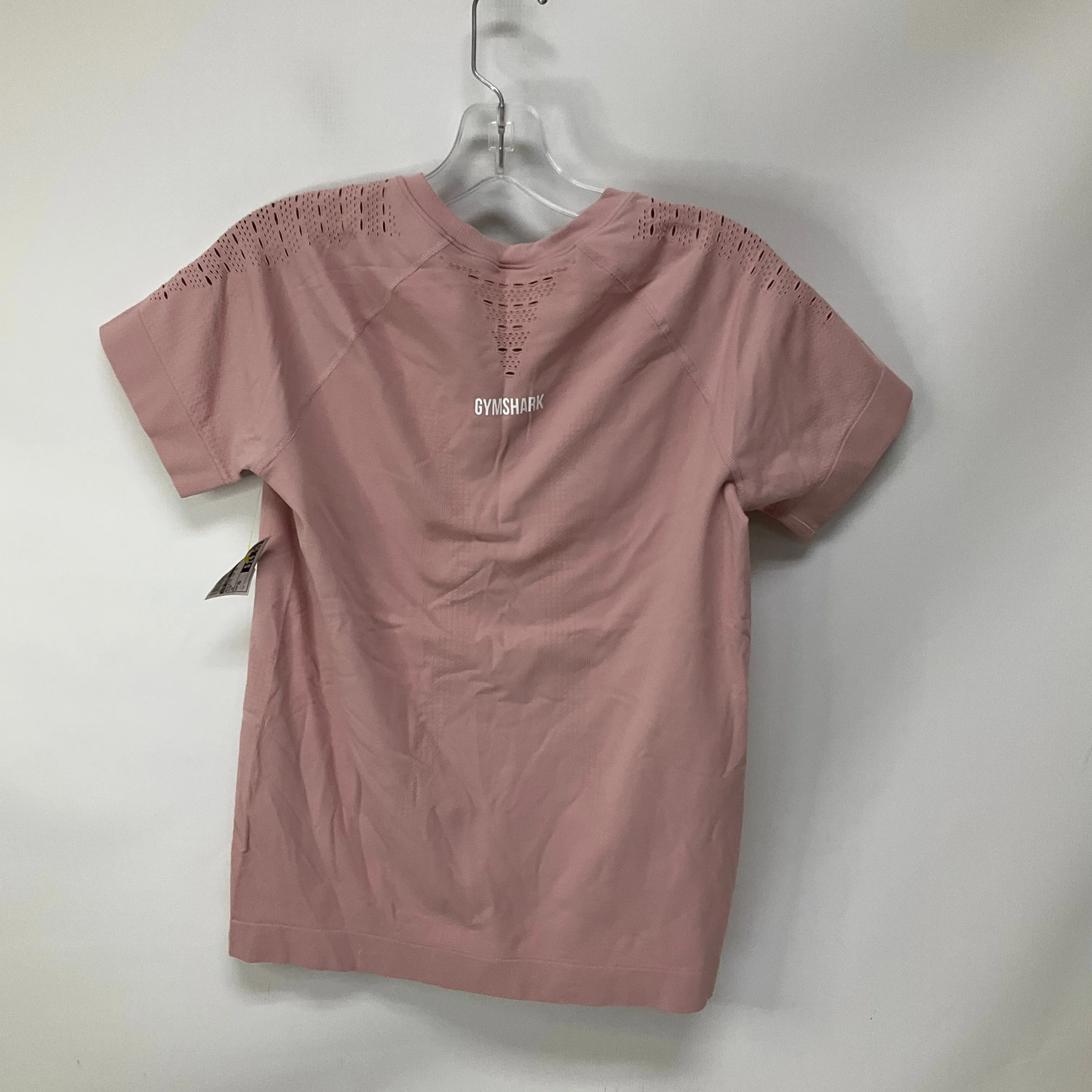 Athletic Top Short Sleeve By Gym Shark In Pink, Size: Xs