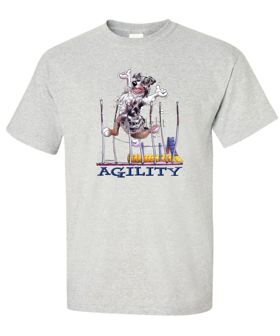 Australian Shepherd  Blue Merle - Agility Weave II - T-Shirt