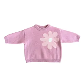 Babysprouts - Pink Daisy Knit Sweater