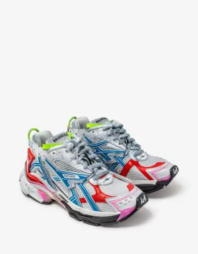 Balenciaga White & Multicolour Runner Trainers