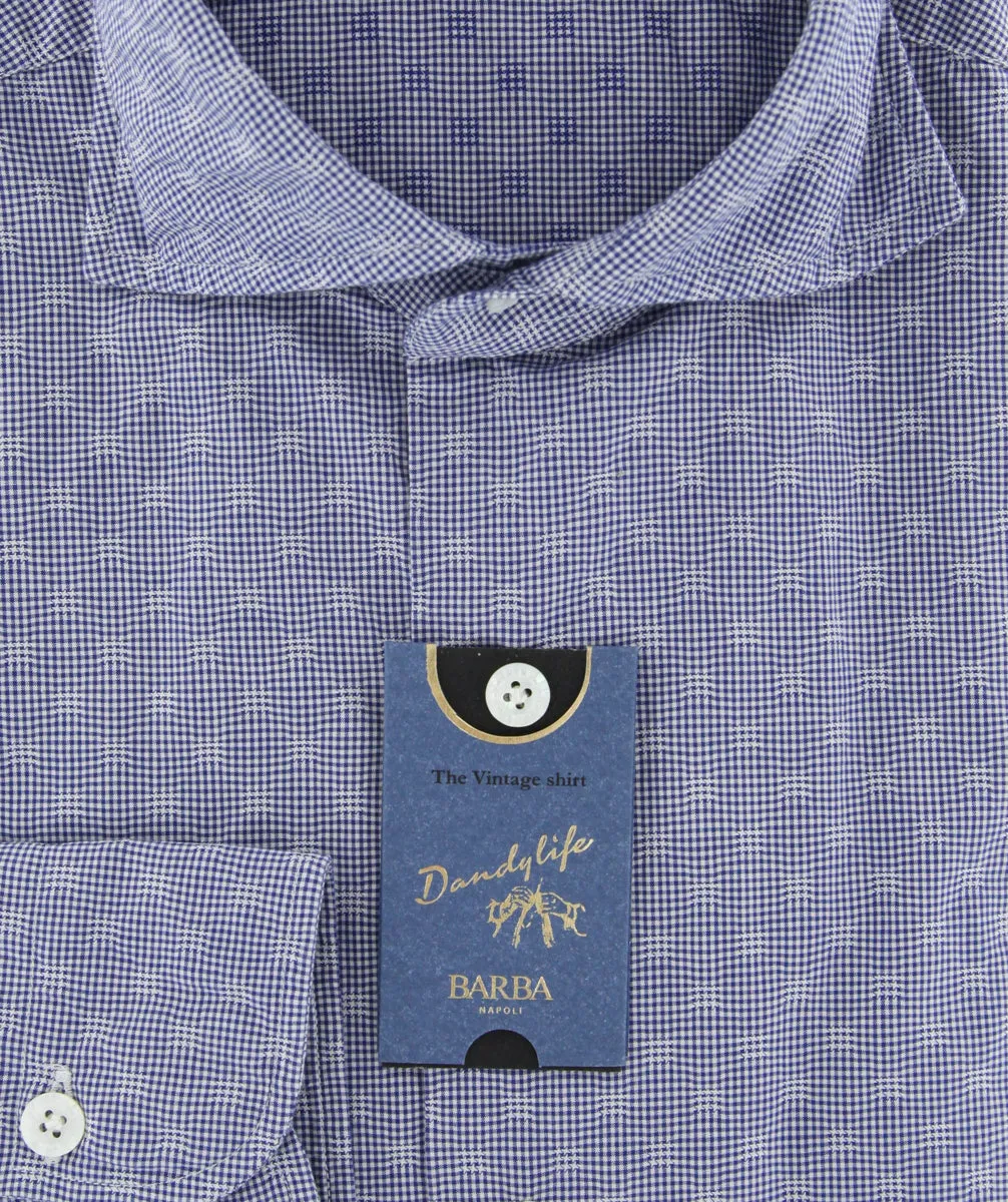 Barba Napoli Blue Shirt - Extra Slim