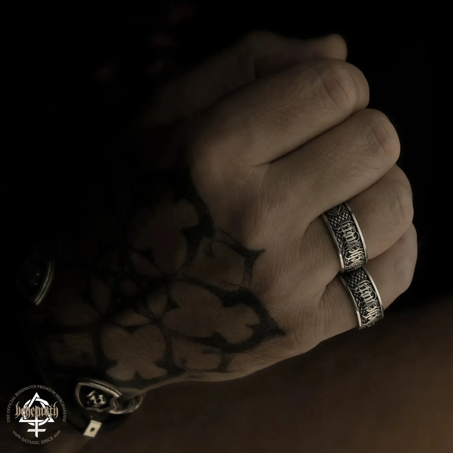 Behemoth 'Contra' Sterling Silver Ring