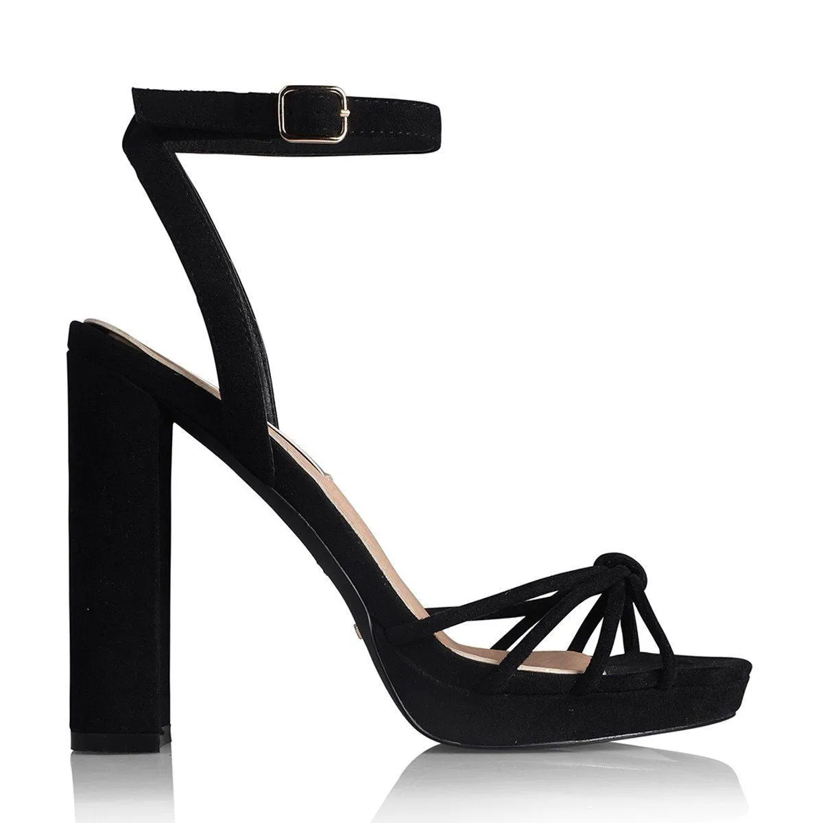 Billini Quentin Platform Heel in Black Suede