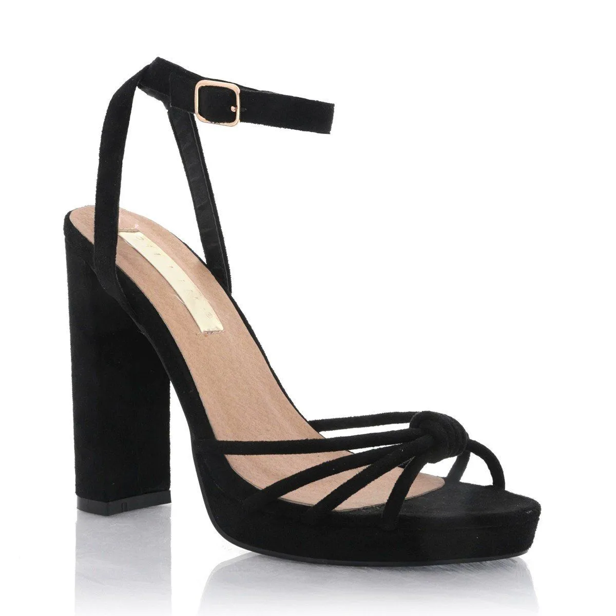 Billini Quentin Platform Heel in Black Suede