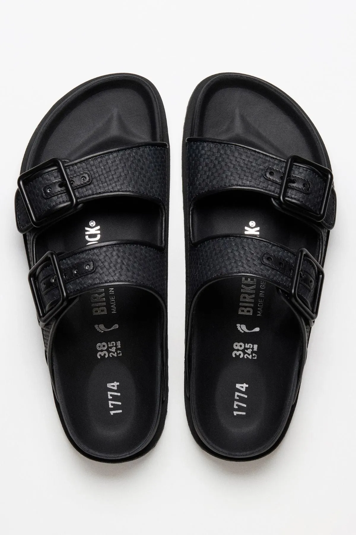 Birkenstock 1774 Arizona Raffia - Black