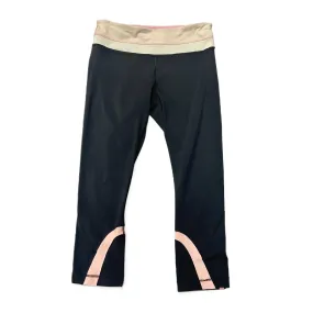 Black & Pink Athletic Leggings Capris By Lululemon, Size: S