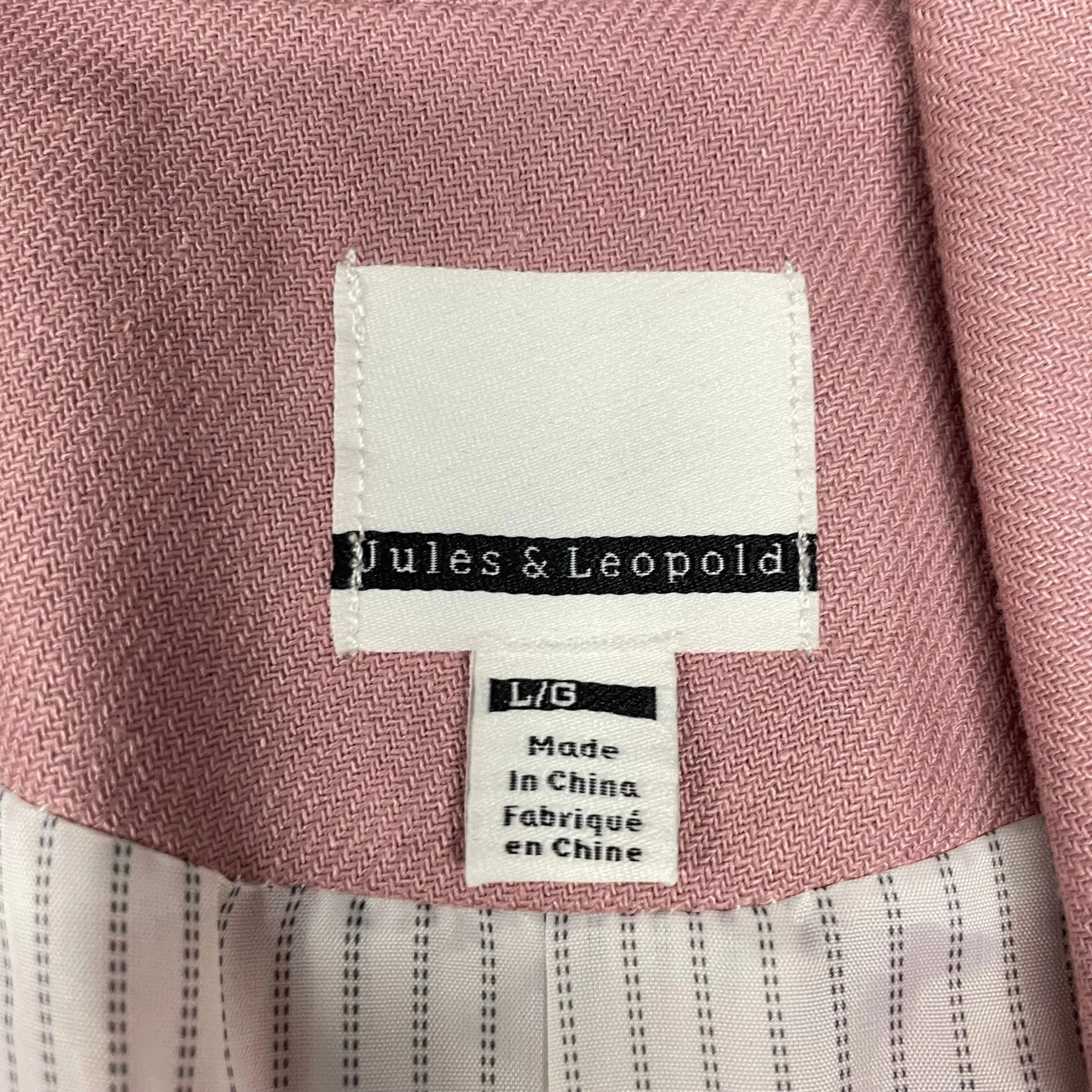 Blazer By Jules & Leopold In Dusty Pink, Size: L