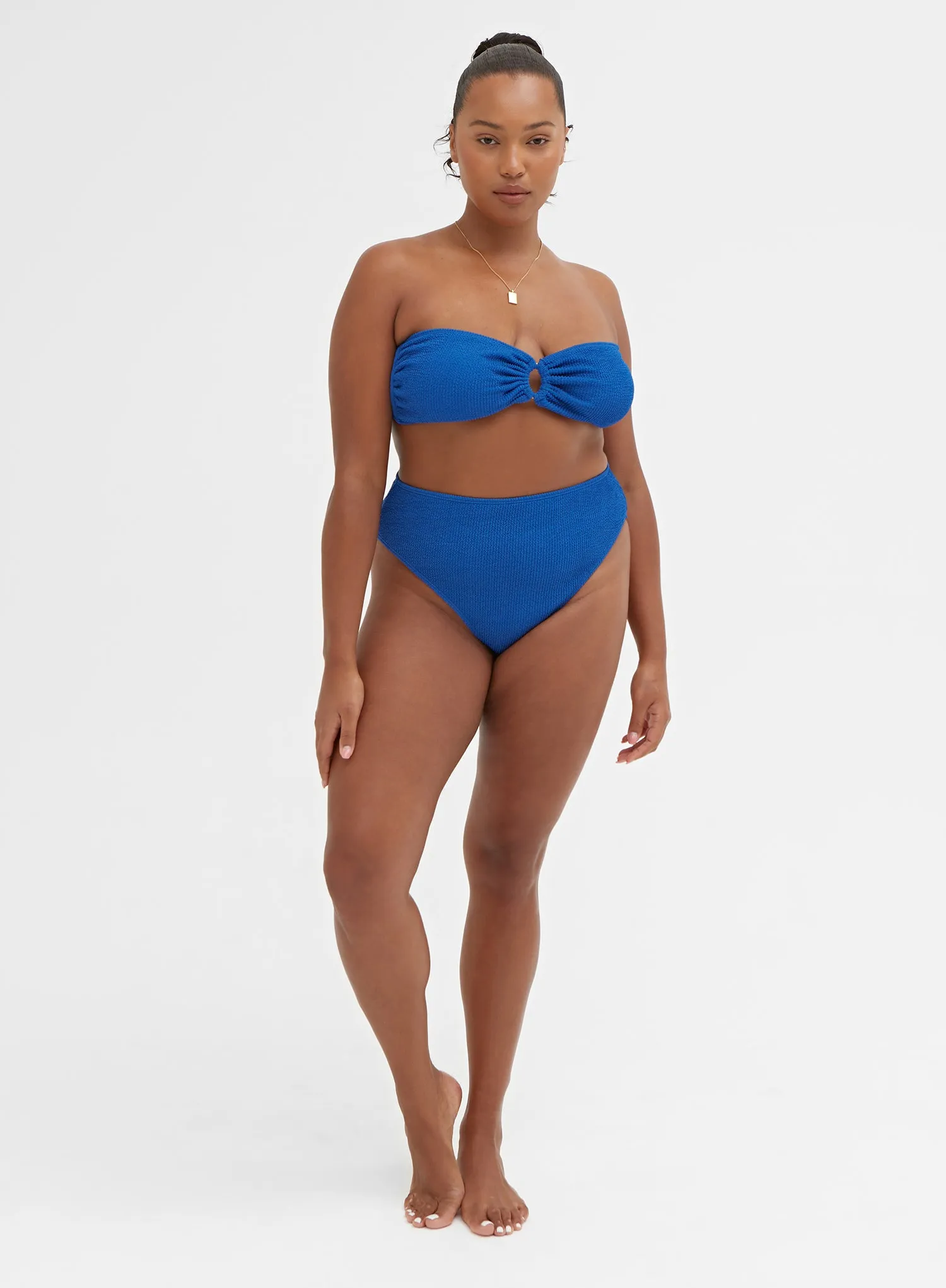 Blue Bandeau Bikini Top – Kylah