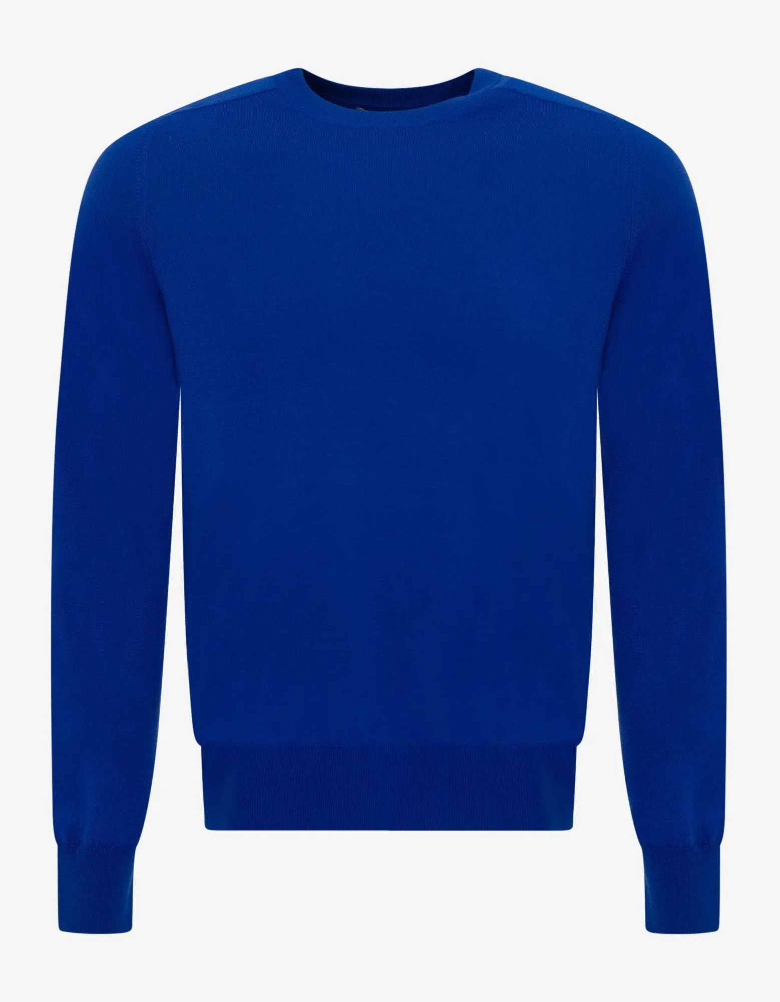 Blue Cut Out Detail Wool Sweater