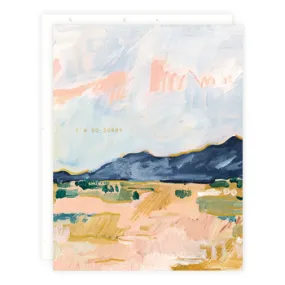 Blue Desert Mountain Card