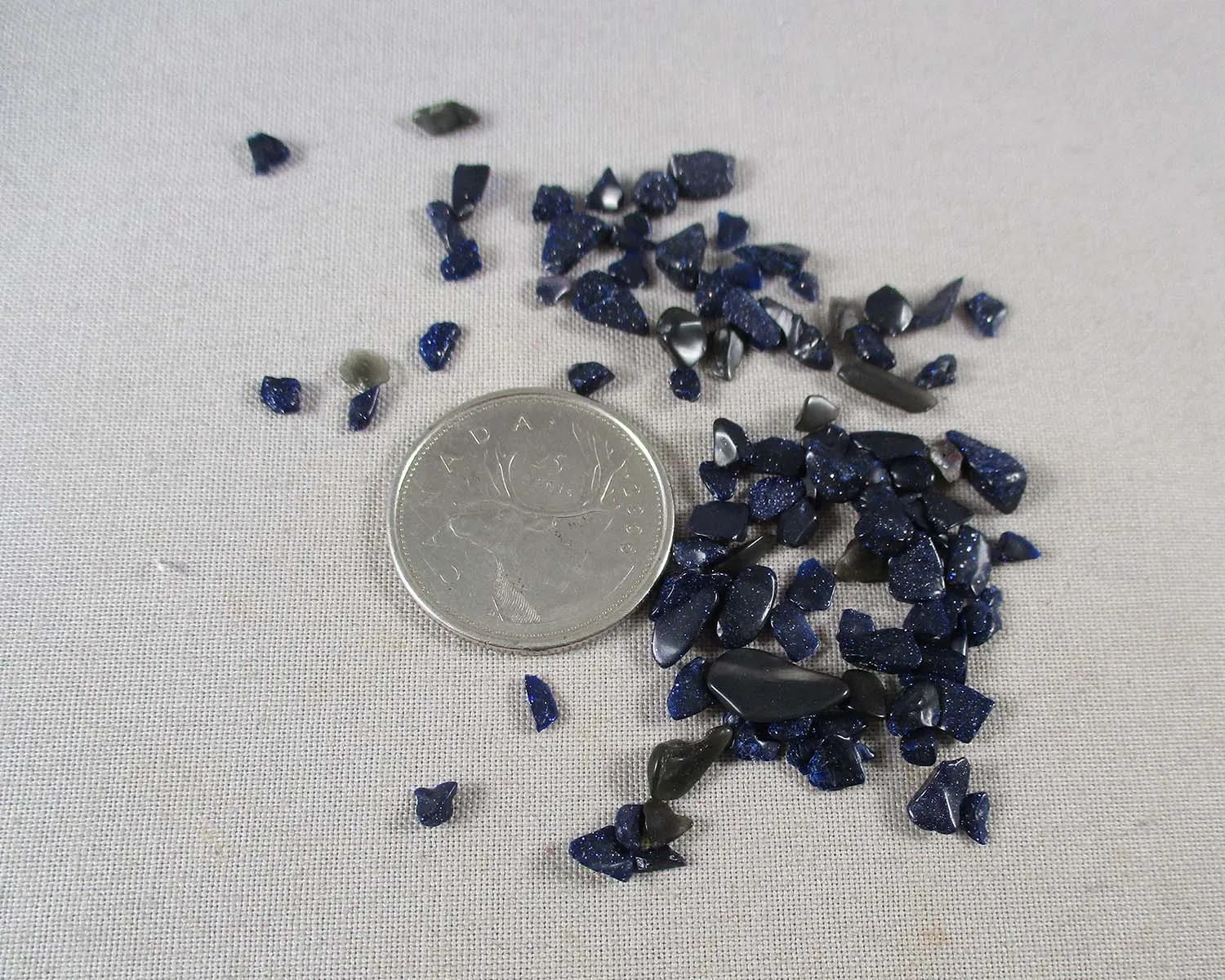 Blue Goldstone Chips (Undrilled) 100g (G078)