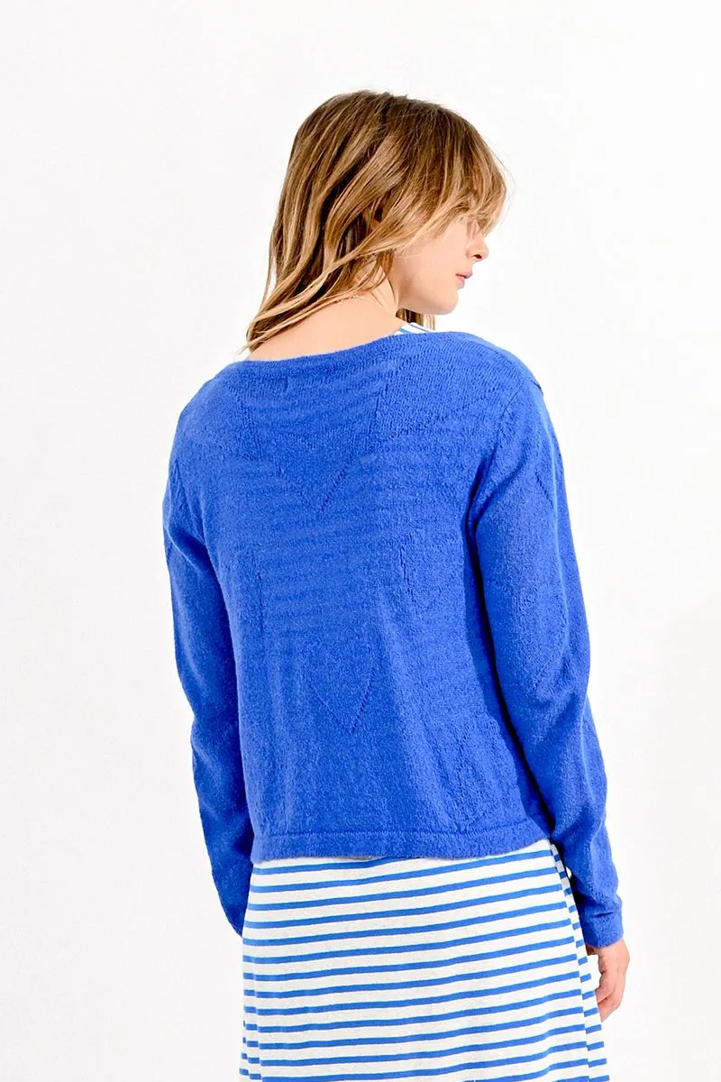 Blue Heart Cardigan