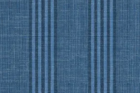 Blue Stripe 65% Wool 29% Silk 6% Linen (Ref-880088)