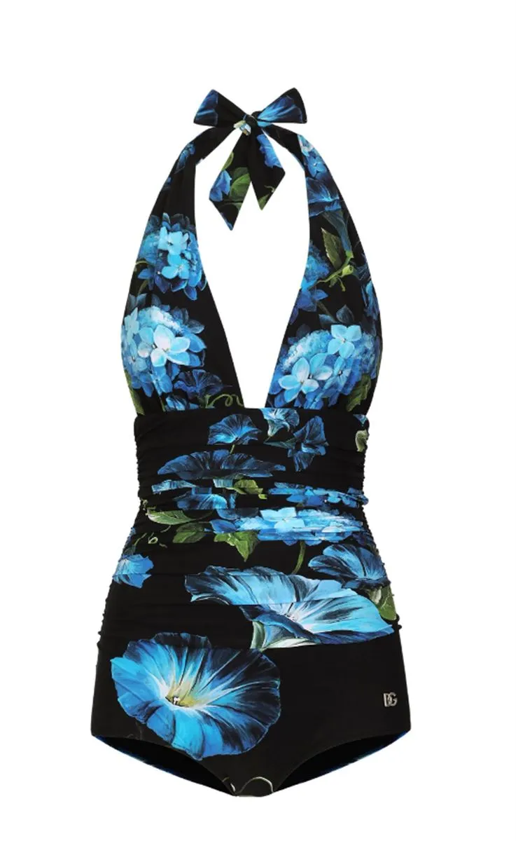 BLUEBELL HALTERNECK SWIMSUIT