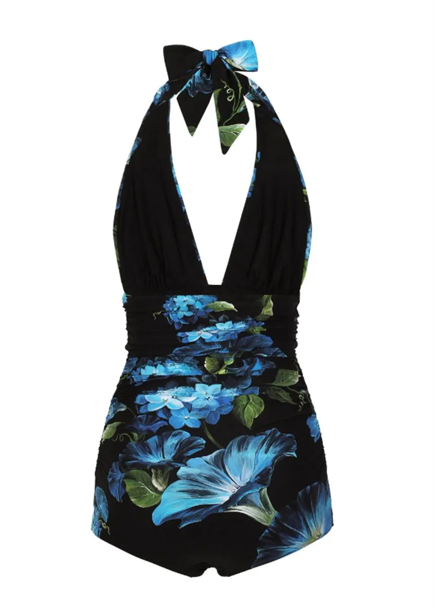 BLUEBELL HALTERNECK SWIMSUIT