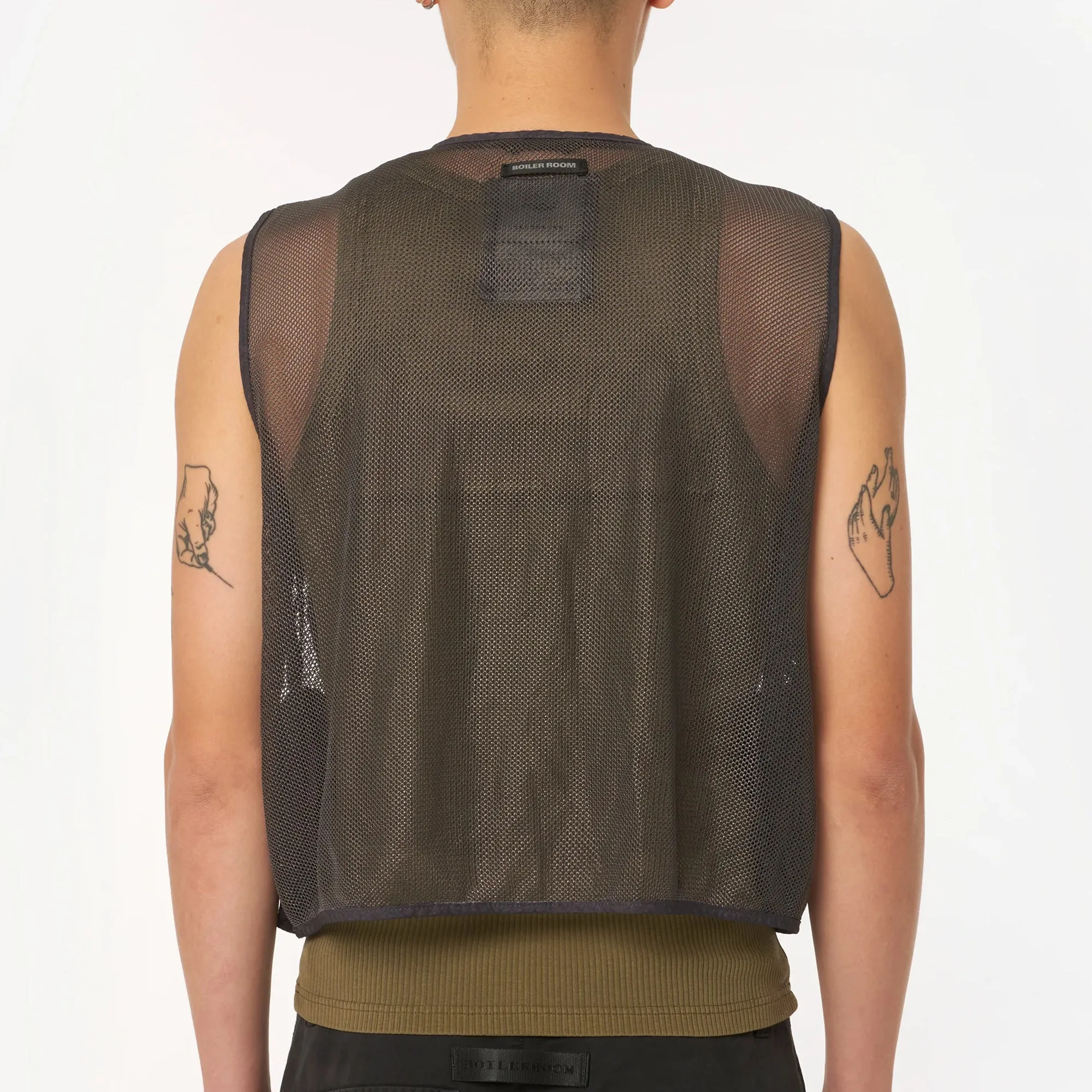 Boiler Room Mens Mesh Cargo Vest