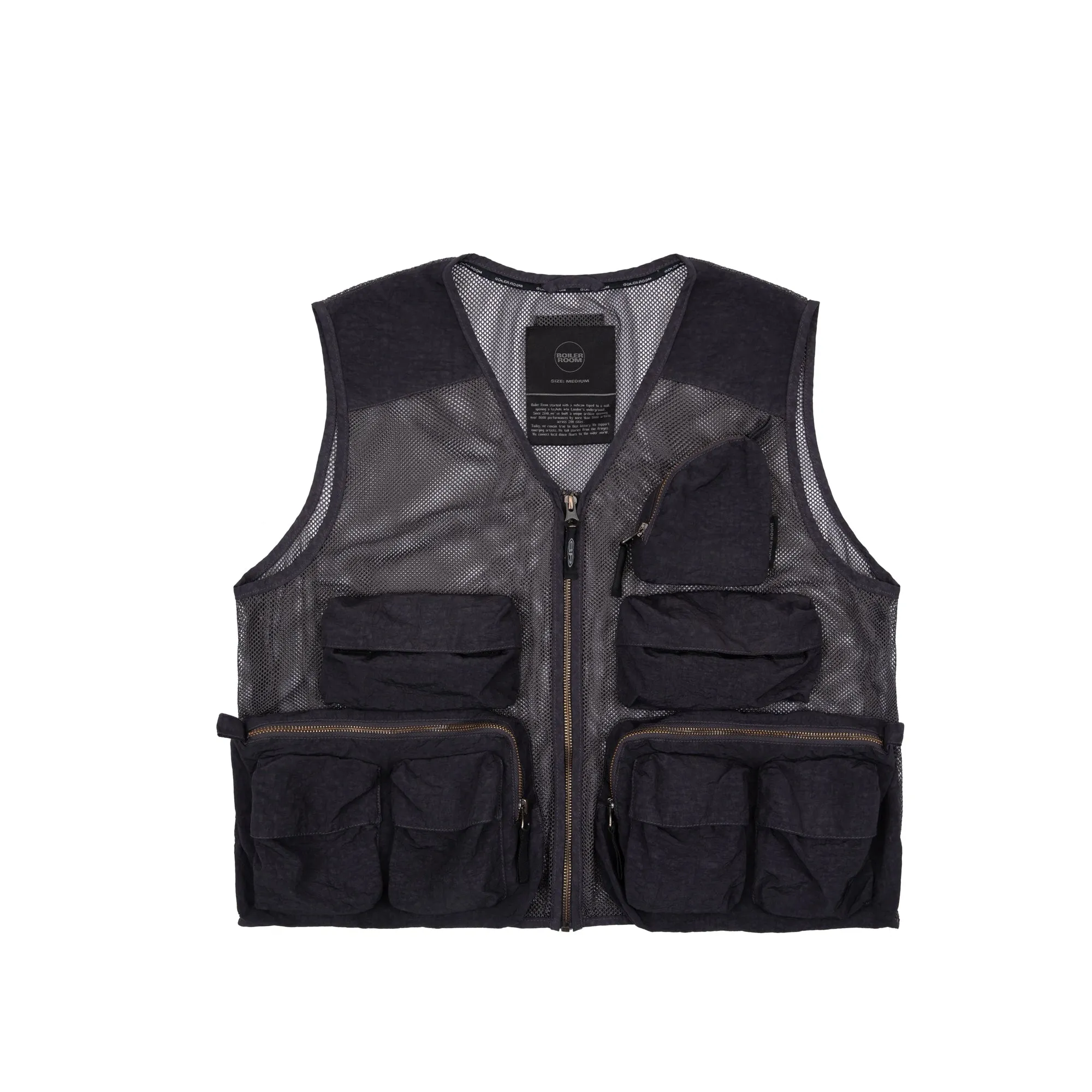 Boiler Room Mens Mesh Cargo Vest