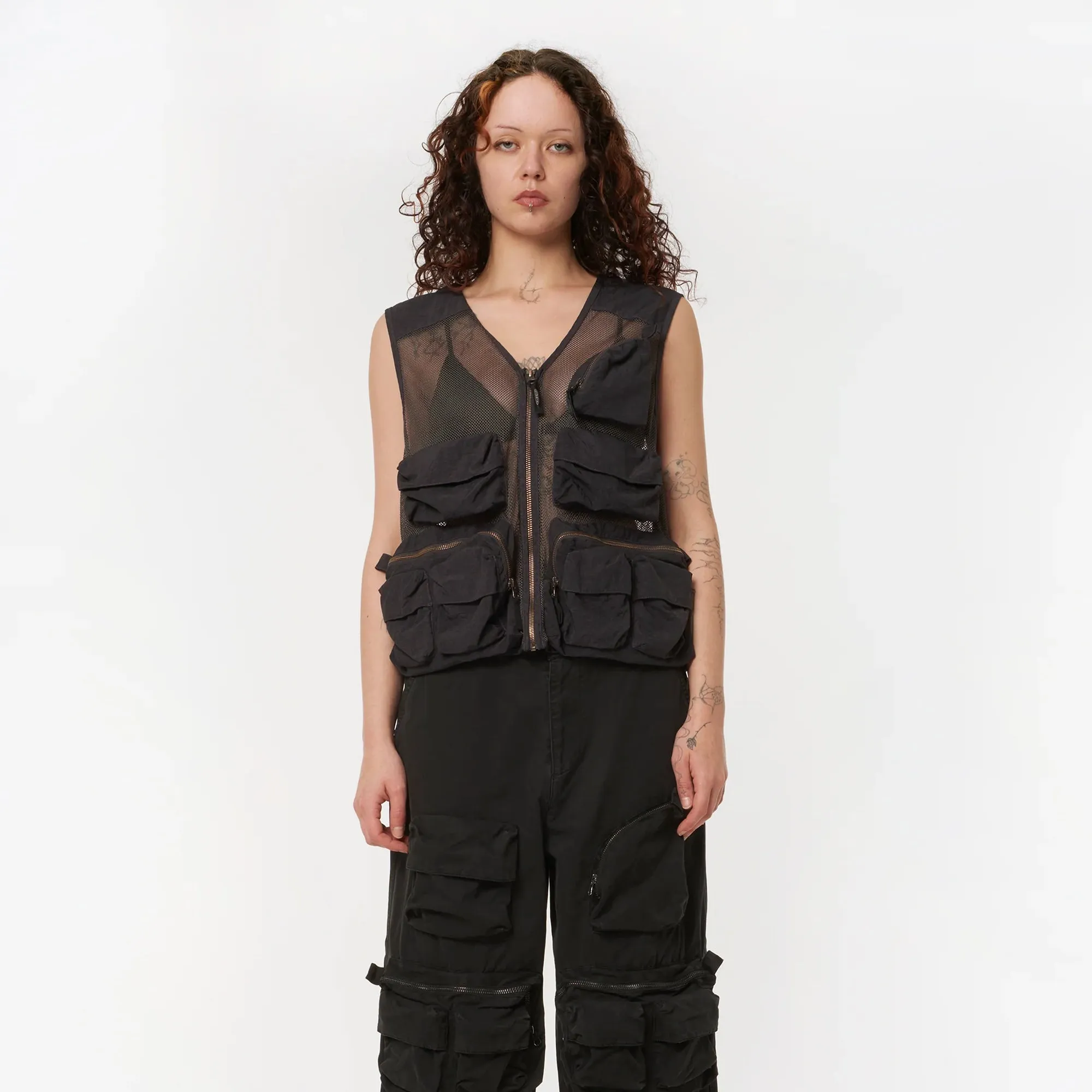 Boiler Room Mens Mesh Cargo Vest