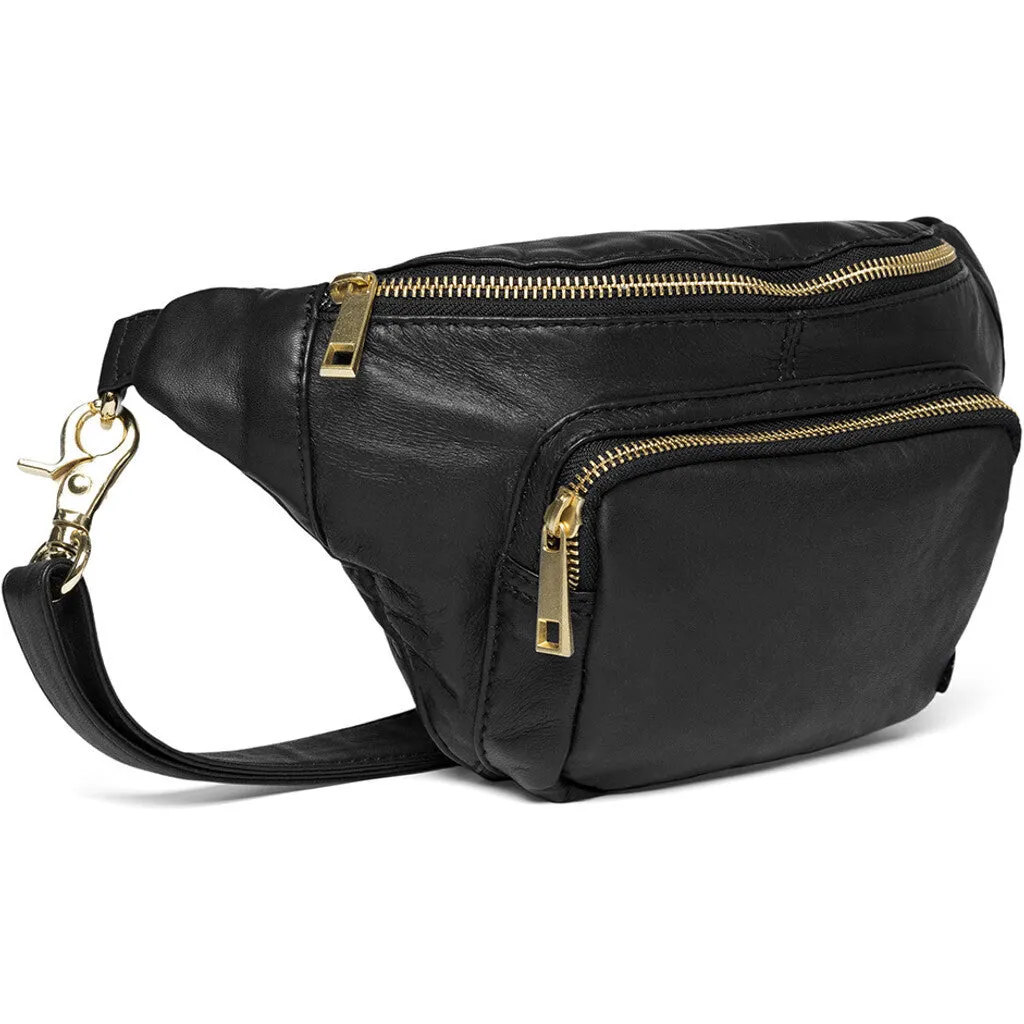 Bumbag in vintage look with front pocket / 13396 - Gold