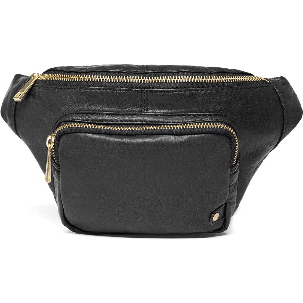 Bumbag in vintage look with front pocket / 13396 - Gold