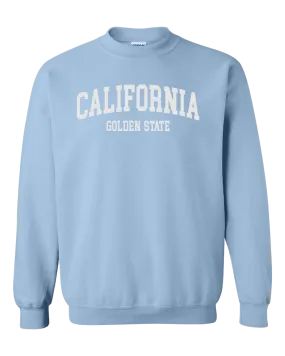 California Arch Crewneck Sweatshirt - Light Blue